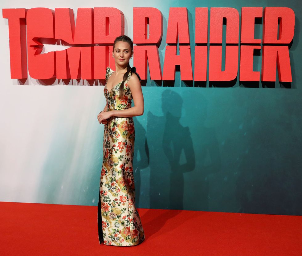 'Tomb Raider' European Premiere - Red Carpet Arrivals