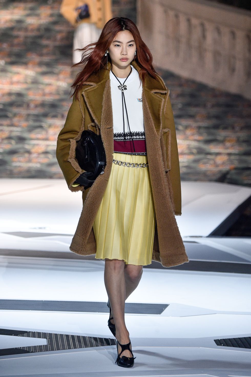 Hoyeon Jung walks on the runway during the Fendi Haute Couture