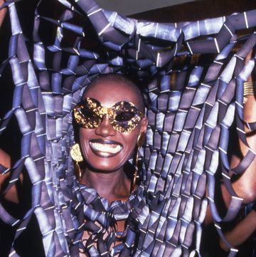 actress and singer grace jones smiles while partying at studio 54 in new york, 1978 photo by rose hartmangetty images