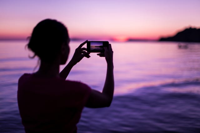 Water, Sky, Photograph, Sunset, Photography, Purple, Sea, Ocean, Silhouette, Horizon, 