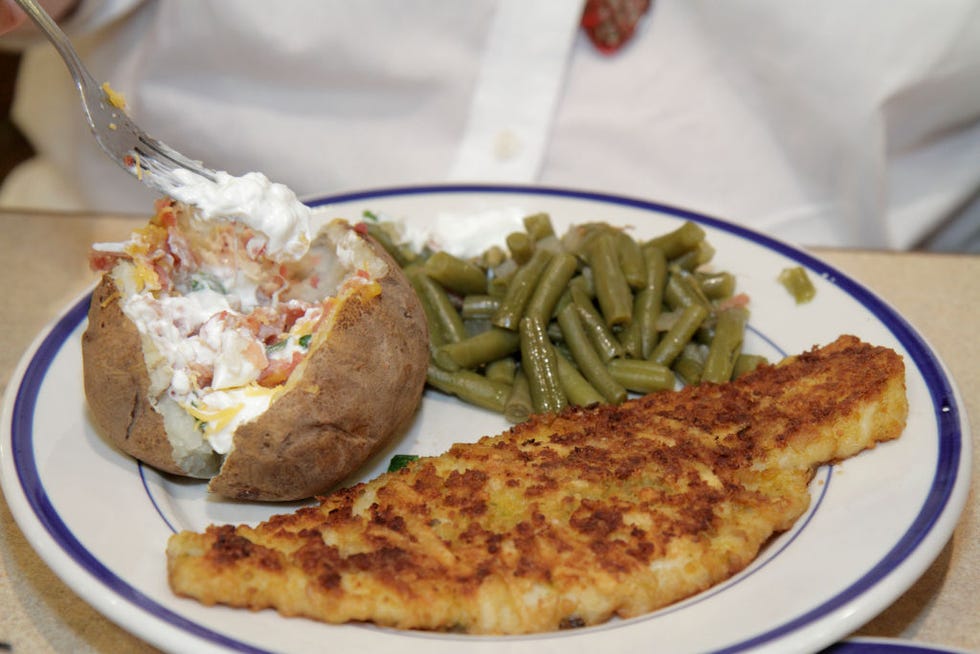 a plate of food from bob evans restaurant photo by jeffrey greenberguniversal images group via getty images