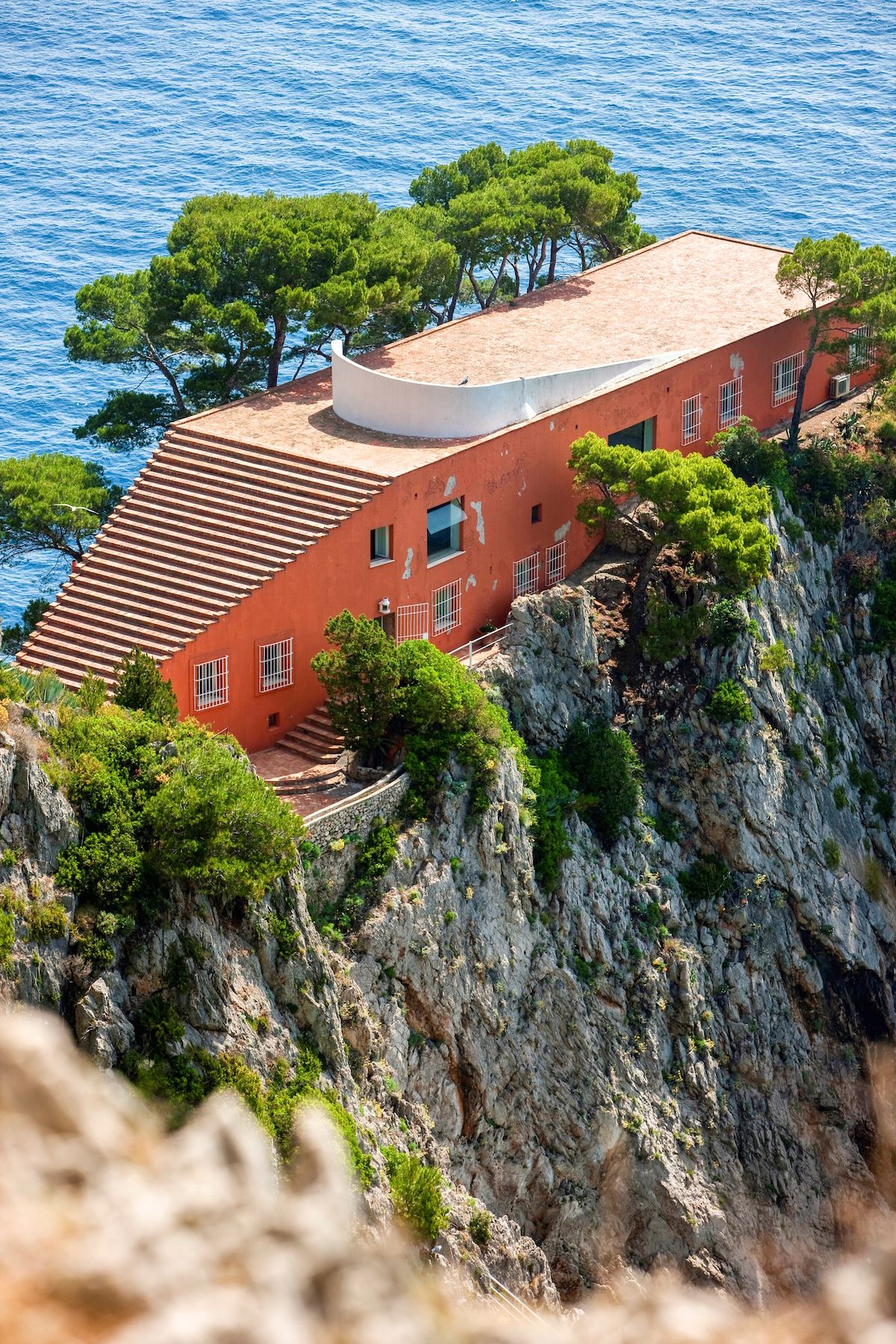 casa malaparte also villa malaparte is a house on punta massullo is an examples of italian modern architecture designed by curzio malaparte on the eastern side of the isle of capri island campania italy europe photo by carlo borlenghiredacouniversal images group via getty images
