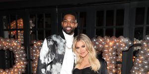 los angeles, ca   march 10  tristan thompson and khloe kardashian pose for a photo as remy martin celebrates tristan thompsons birthday at beauty  essex on march 10, 2018 in los angeles, california  photo by jerritt clarkgetty images for remy martin