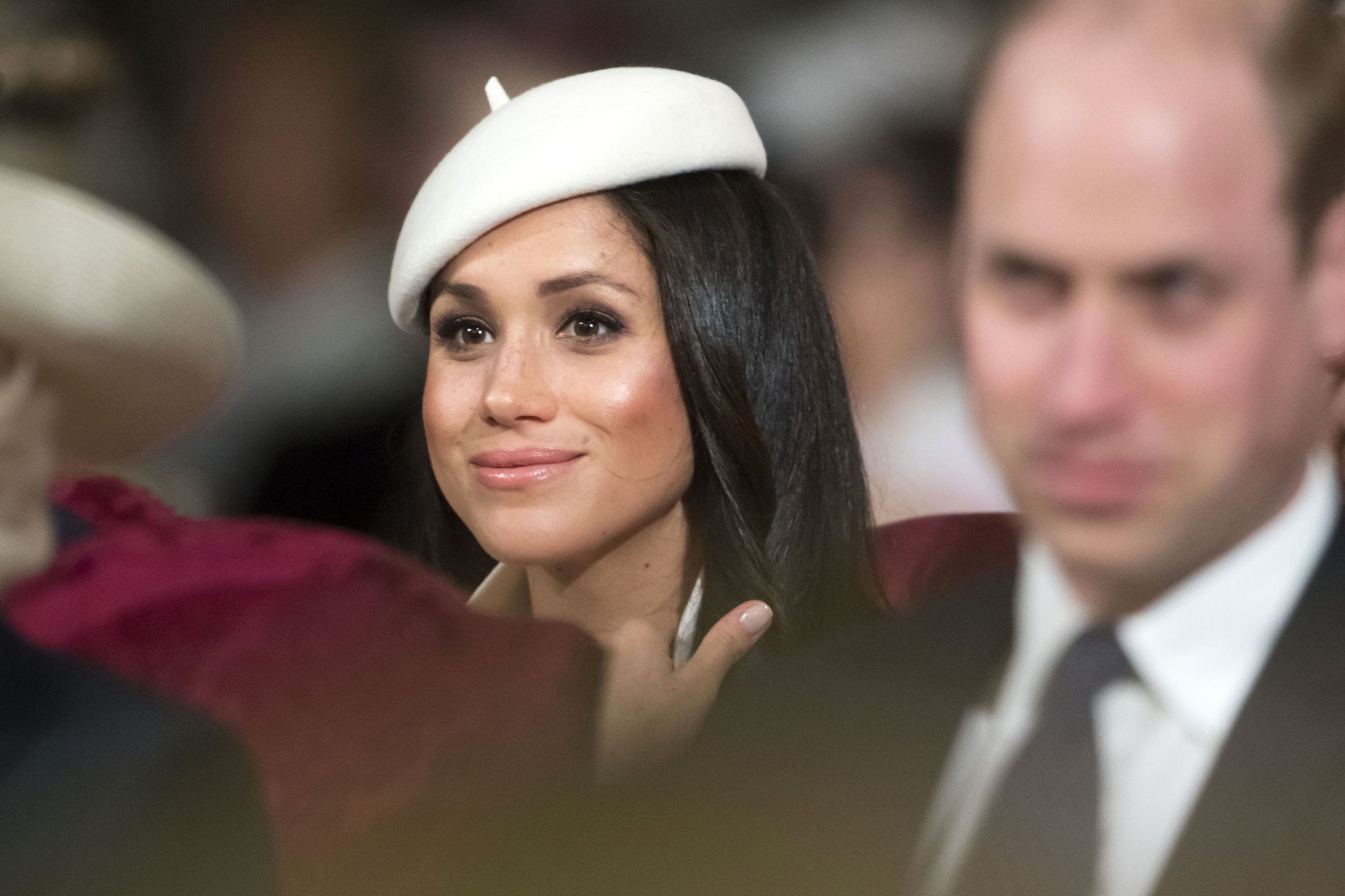 prince harrys fiancee, us actress meghan markle attends a commonwealth day service at westminster abbey in central london, on march 12, 2018
britains queen elizabeth ii has been the head of the commonwealth throughout her reign organised by the royal commonwealth society, the service is the largest annual inter faith gathering in the united kingdom  afp photo  pool  paul grover        photo credit should read paul groverafp via getty images