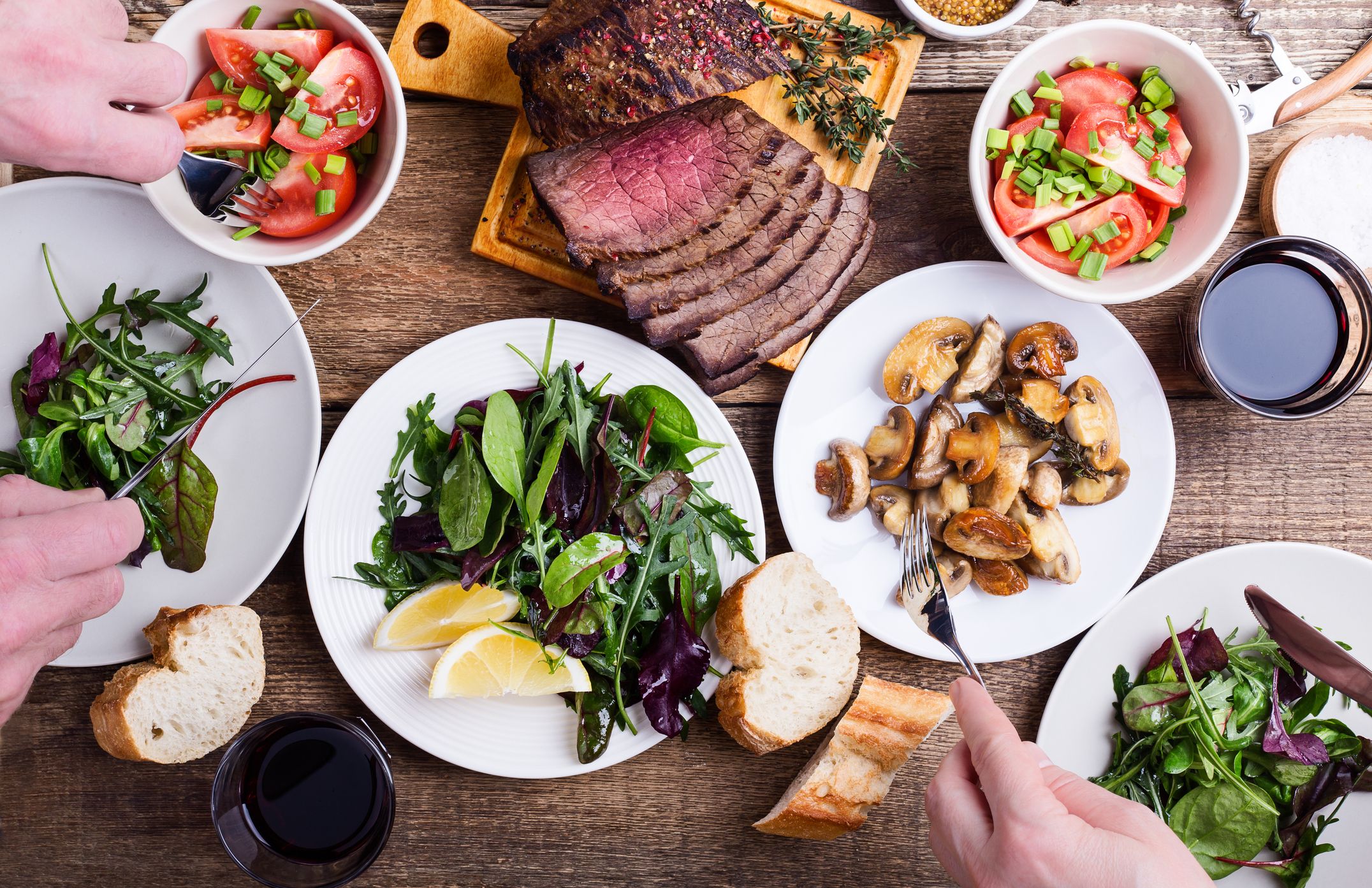 Healthy Dinner Table