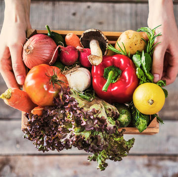 box full of veggies