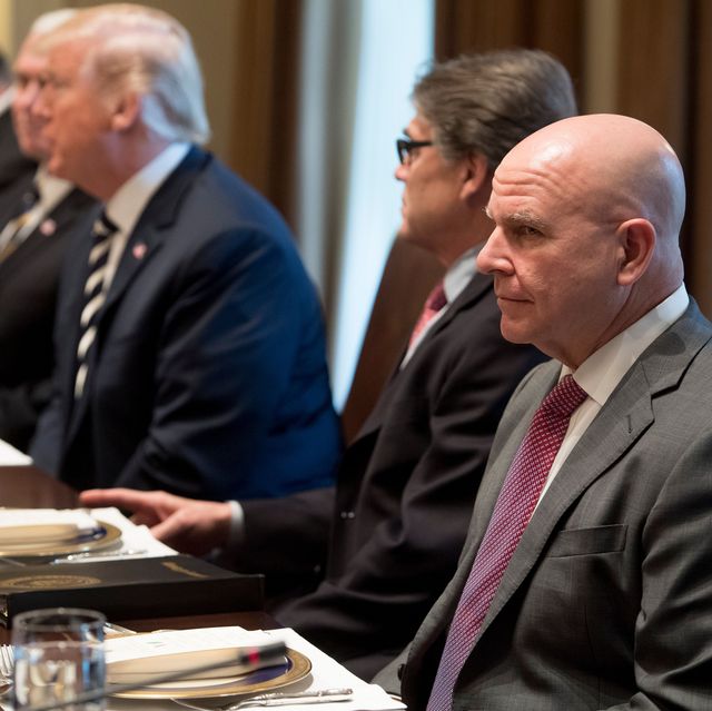 us national security advisor hr mcmaster r attends a lunch meeting with us president donald trump and saudi arabias crown prince mohammed bin salman, and members of his delegation, in the cabinet room of the white house in washington, dc, march 20, 2018  afp photo  saul loeb        photo credit should read saul loebafp via getty images