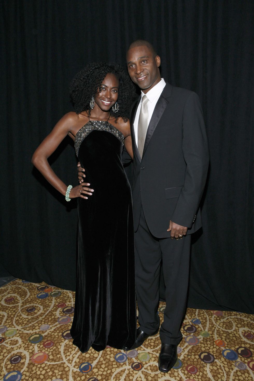 new york   december 02 prince kunle omilana r and wife princess keisha omilana of nigeria attend the alvin ailey opening night gala party at the hilton hotel on december 2, 2009 in new york city photo by john lamparskiwireimage
