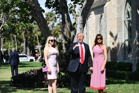 Tiffany Trump, Donald Trump, and Melania Trump