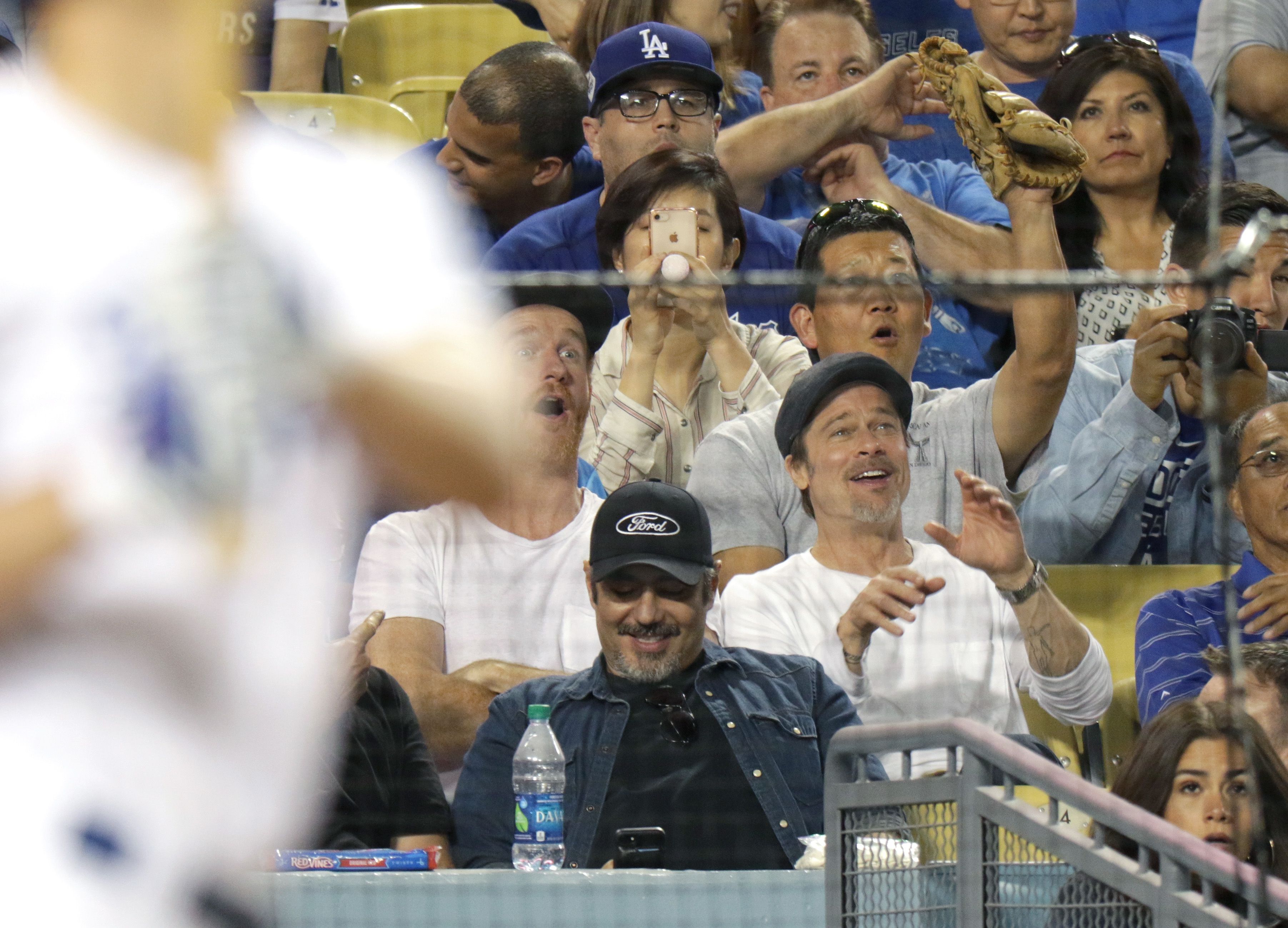 Brad Pitt Steps Out to Dodgers Game amid New Dating Buzz