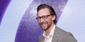 Eyewear, Facial hair, Purple, Forehead, Glasses, Beard, White-collar worker, Event, Vision care, Suit, 