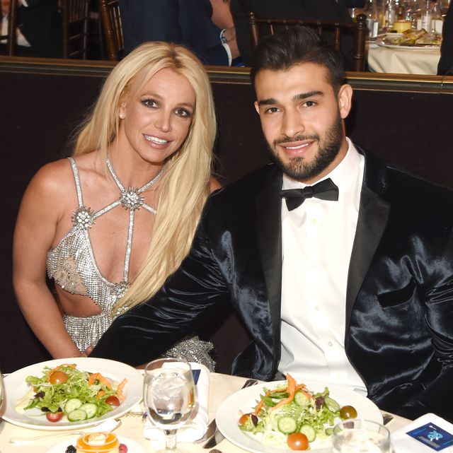 beverly hills, ca   april 12  honoree britney spears l and sam asghari attend the 29th annual glaad media awards at the beverly hilton hotel on april 12, 2018 in beverly hills, california photo by j merrittgetty images for glaad