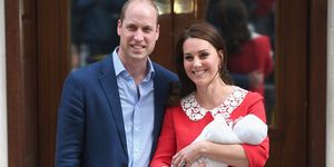 Prince William Kate Middleton steps of Lindo Wing with third child