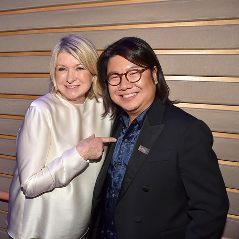 new york, ny   april 24 martha stewart and kevin kwan attend the 2018 time 100 gala at jazz at lincoln center on april 24, 2018 in new york city  photo by patrick mcmullanpatrick mcmullan via getty images