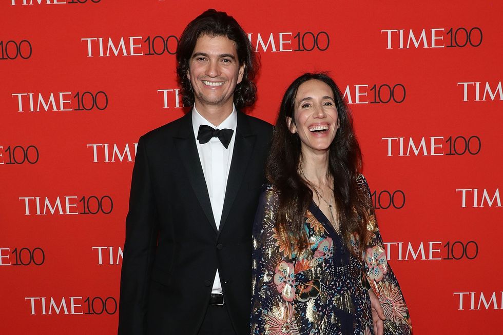 new york, ny   april 24  adam neumann and rebekah neumann attend the 2018 time 100 gala at frederick p rose hall, jazz at lincoln center on april 24, 2018 in new york city  photo by taylor hillfilmmagic