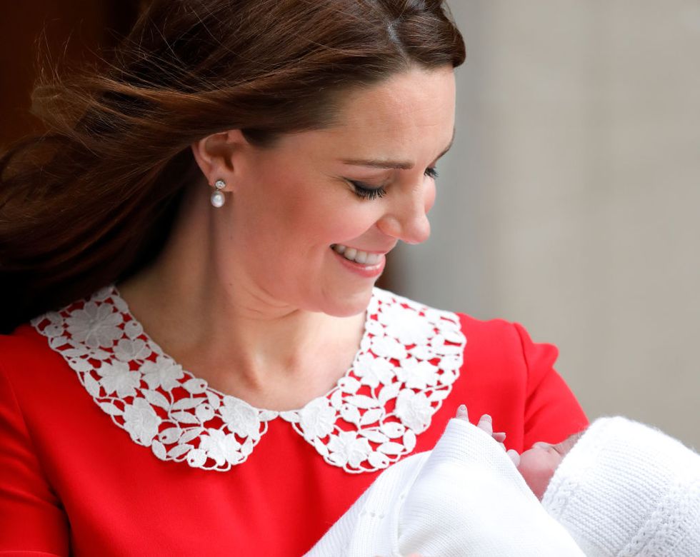 Kate Middleton with prince louis