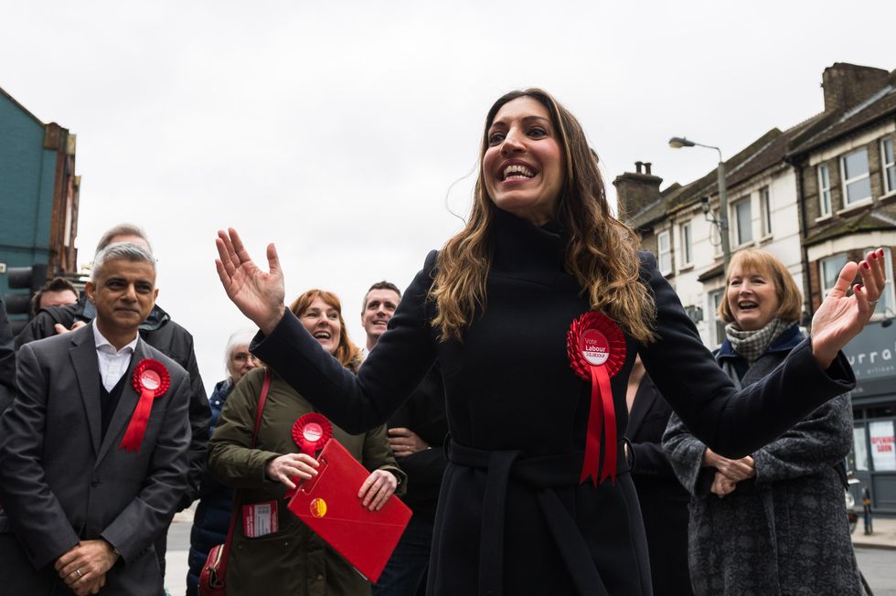 london, united kingdom   april 29 labour party mp dr rosena allin khan campaigns together with mayor of london sadiq khan, candidates and activists in wandsworth ahead of 3rd of may 2018 local elections april 29, 2018 in london, england photo credit should read wiktor szymanowicz  barcroft media via getty images