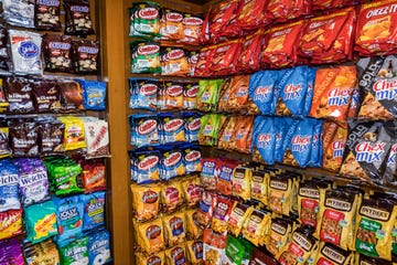 Florida, Miami International Airport, junk food, snacks