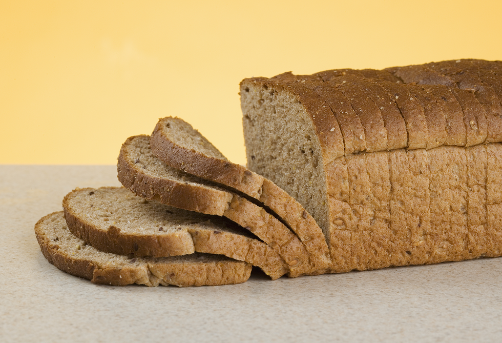 Sliced bread, Bread, Hard dough bread, Graham bread, Loaf, Gluten, Brown bread, Rye bread, Food, Beer bread, 