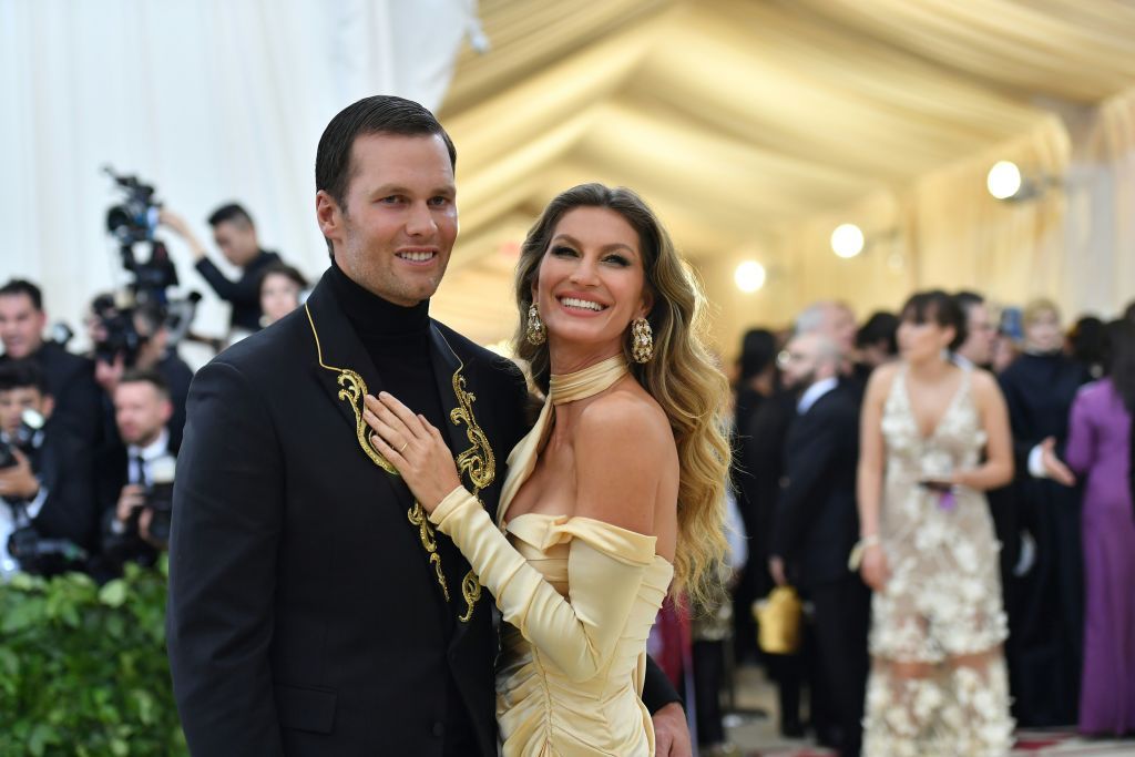 tom brady l and gisele bundchen arrive for the 2018 met gala on may 7, 2018, at the metropolitan museum of art in new york photo by angela weiss afp the erroneous mentions appearing in the metadata of this photo by angela weiss has been modified in afp systems in the following manner gisele bundchen instead of gisele brundchen please immediately remove the erroneous mentions from all your online services and delete it them from your servers if you have been authorized by afp to distribute it them to third parties, please ensure that the same actions are carried out by them failure to promptly comply with these instructions will entail liability on your part for any continued or post notification usage therefore we thank you very much for all your attention and prompt action we are sorry for the inconvenience this notification may cause and remain at your disposal for any further information you may require photo credit should read angela weissafp via getty images