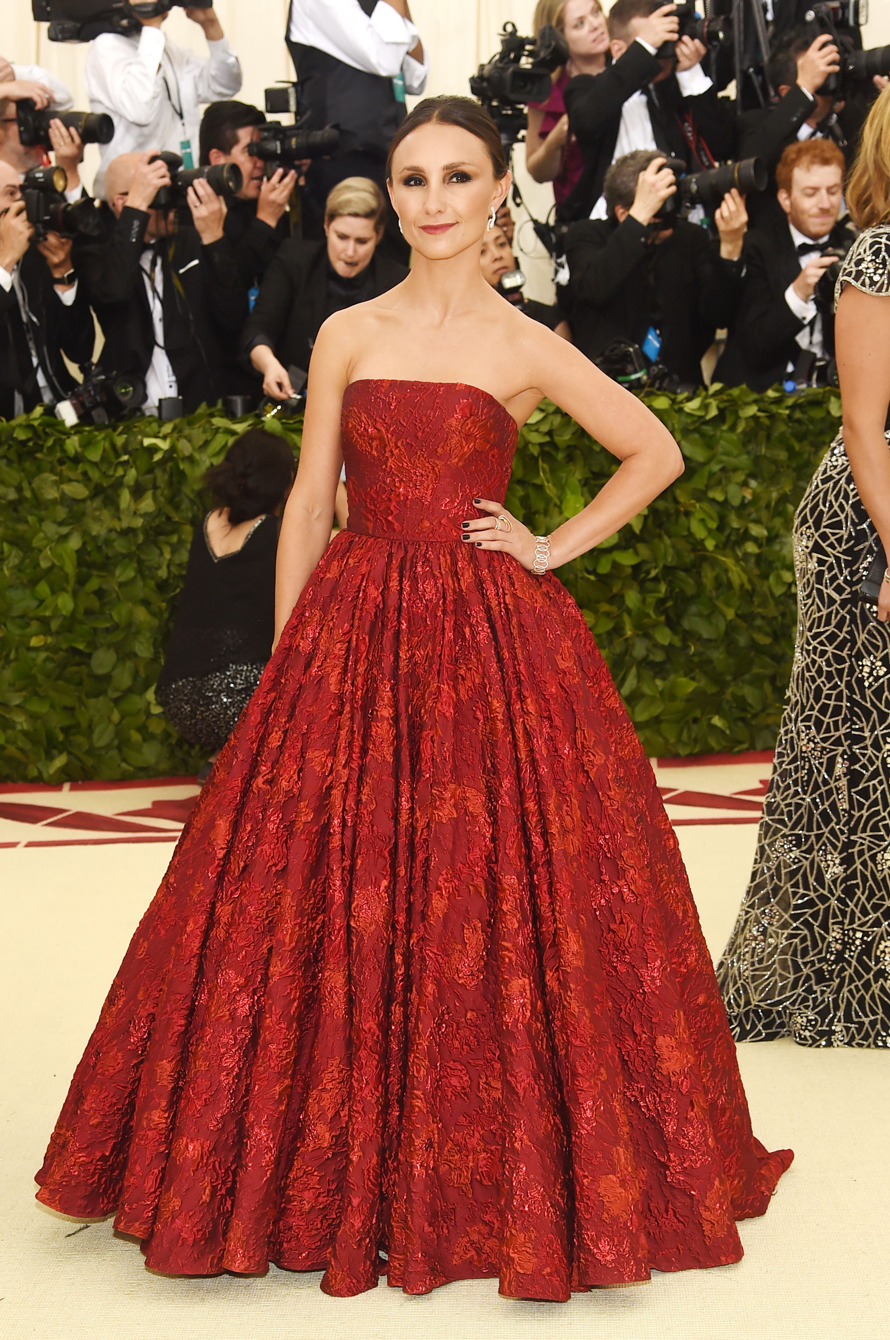 Met gala red dress best sale