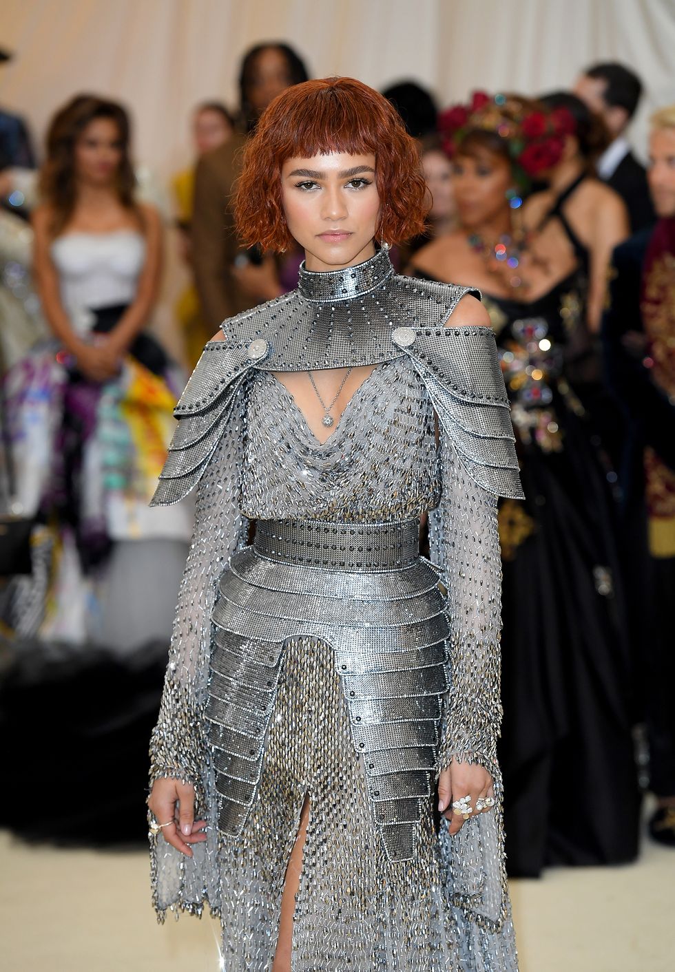Zendaya Dressed Like Joan of Arc for the Met Gala Zendaya in Versace