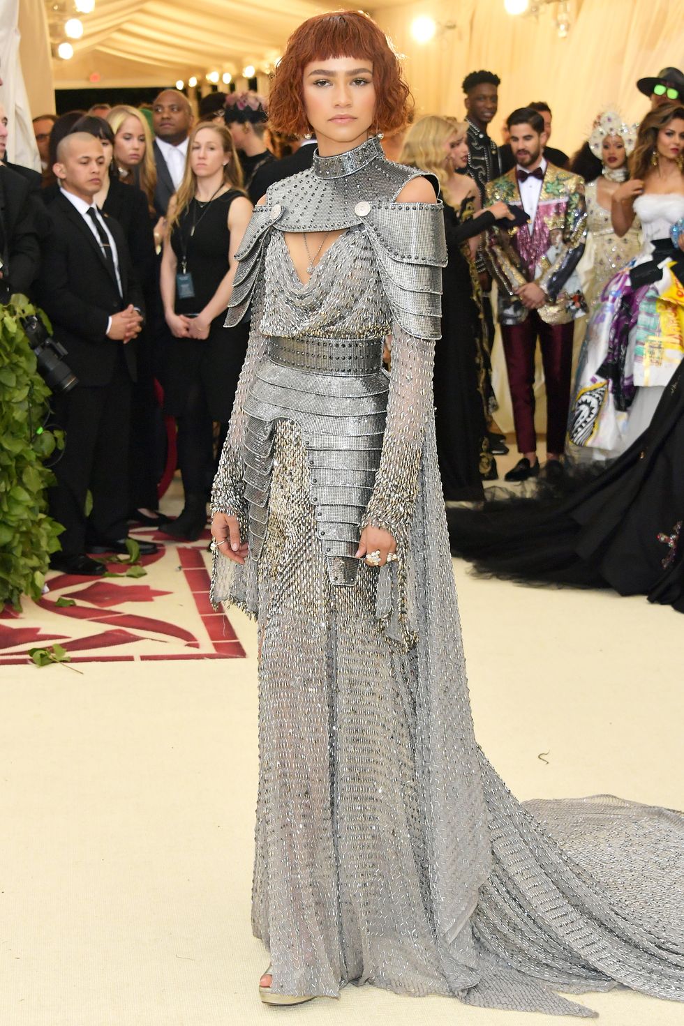 new york, ny   may 07  zendaya attends the heavenly bodies fashion  the catholic imagination costume institute gala at the metropolitan museum of art on may 7, 2018 in new york city  photo by neilson barnardgetty images