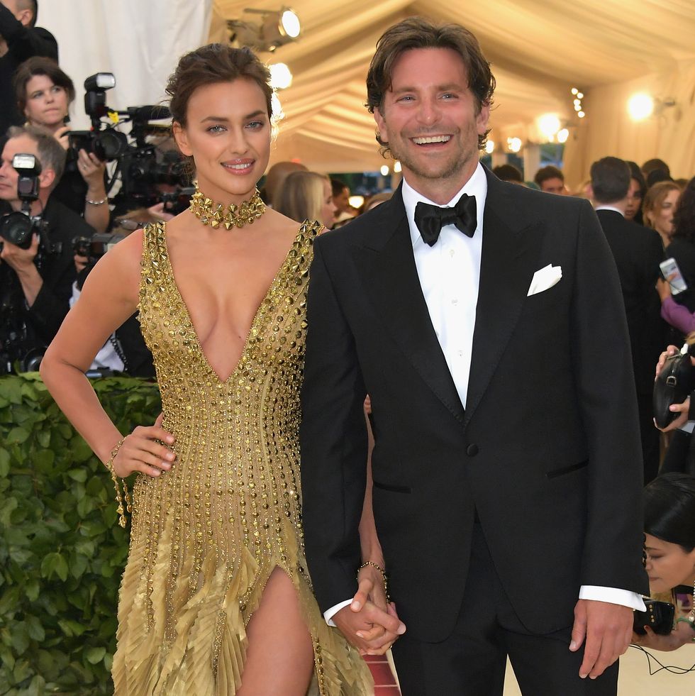 new york, ny may 07 irina shayk and bradley cooper attend the heavenly bodies fashion the catholic imagination costume institute gala at the metropolitan museum of art on may 7, 2018 in new york city photo by neilson barnardgetty images