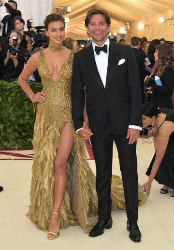 new york, ny may 07 irina shayk and bradley cooper attend the heavenly bodies fashion the catholic imagination costume institute gala at the metropolitan museum of art on may 7, 2018 in new york city photo by neilson barnardgetty images