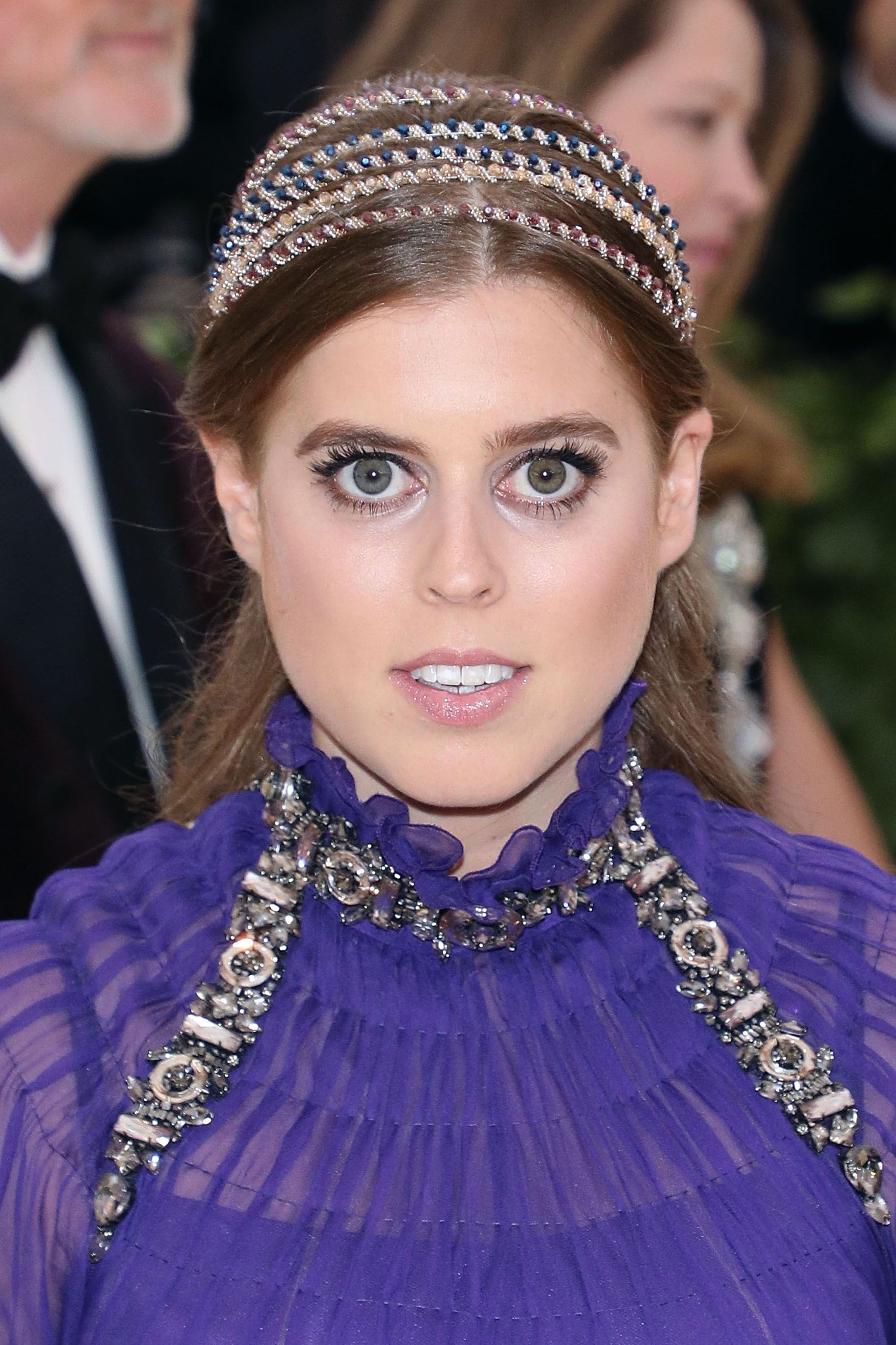 Princess Beatrice Wears a Regal Purple Dress at the 2018 Met Gala