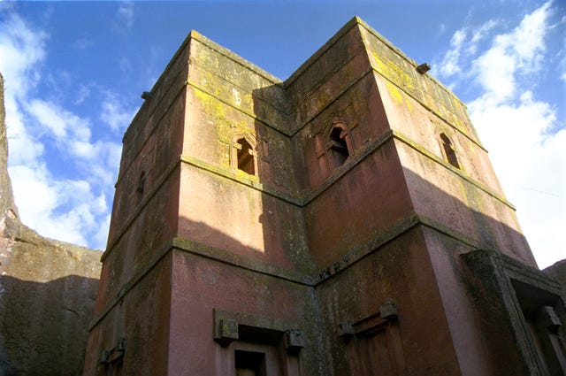 Bet Giorgis or "House of St. George" in Lalibela, Lalibela, Ethiopia