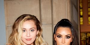 new york, ny   may 07  l r mylie cyrus, kim kardashian west and kylie jenner attend heavenly bodies fashion  the catholic imagination costume institute gala at the metropolitan museum of art on may 7, 2018 in new york city  photo by taylor jewellgetty images for vogue