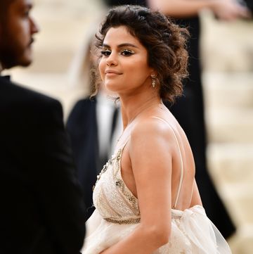 new york, ny may 07 selena gomez attends the heavenly bodies fashion the catholic imagination costume institute gala at the metropolitan museum of art on may 7, 2018 in new york city photo by james devaneygc images