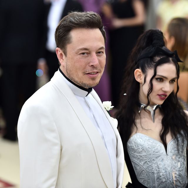 new york, ny   may 07  elon musk and grimes attend the heavenly bodies fashion  the catholic imagination costume institute gala at the metropolitan museum of art on may 7, 2018 in new york city  photo by theo wargogetty images for huffington post