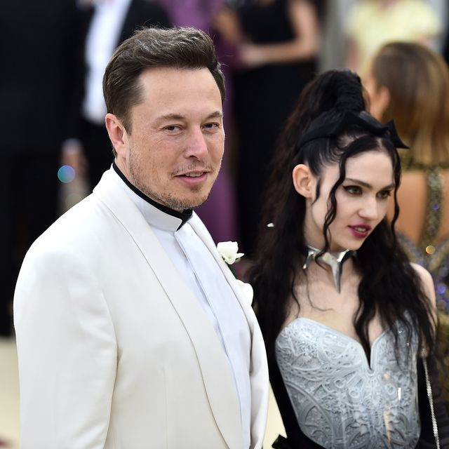 new york, ny   may 07  elon musk and grimes attend the heavenly bodies fashion  the catholic imagination costume institute gala at the metropolitan museum of art on may 7, 2018 in new york city  photo by theo wargogetty images for huffington post