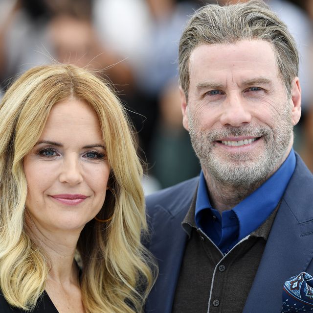 cannes, france   may 15  kelly preston and john travolta attend the photocall for rendezvous with john travolta   gotti during the 71st annual cannes film festival at palais des festivals on may 15, 2018 in cannes, france  photo by pascal le segretaingetty images