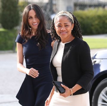 berkshire, england   may 18  meghan markle and her mother, doria ragland arrive at cliveden house hotel on the national trusts cliveden estate to spend the night before her wedding to prince harry on may 18, 2018 in berkshire, england  photo by steve parsons   pool  getty images