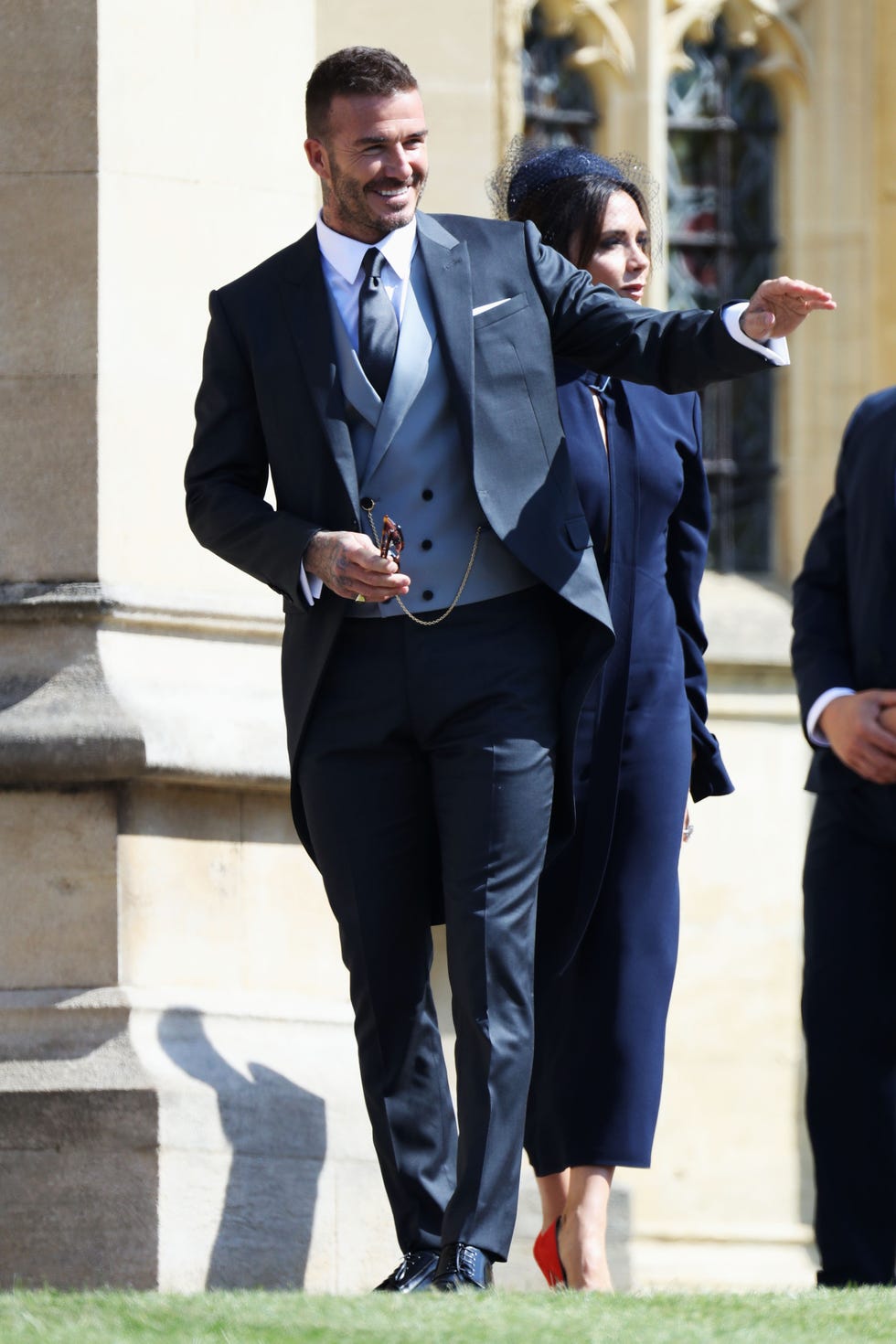 David Beckham Wears Dior Homme by Kim Jones to the Royal Wedding