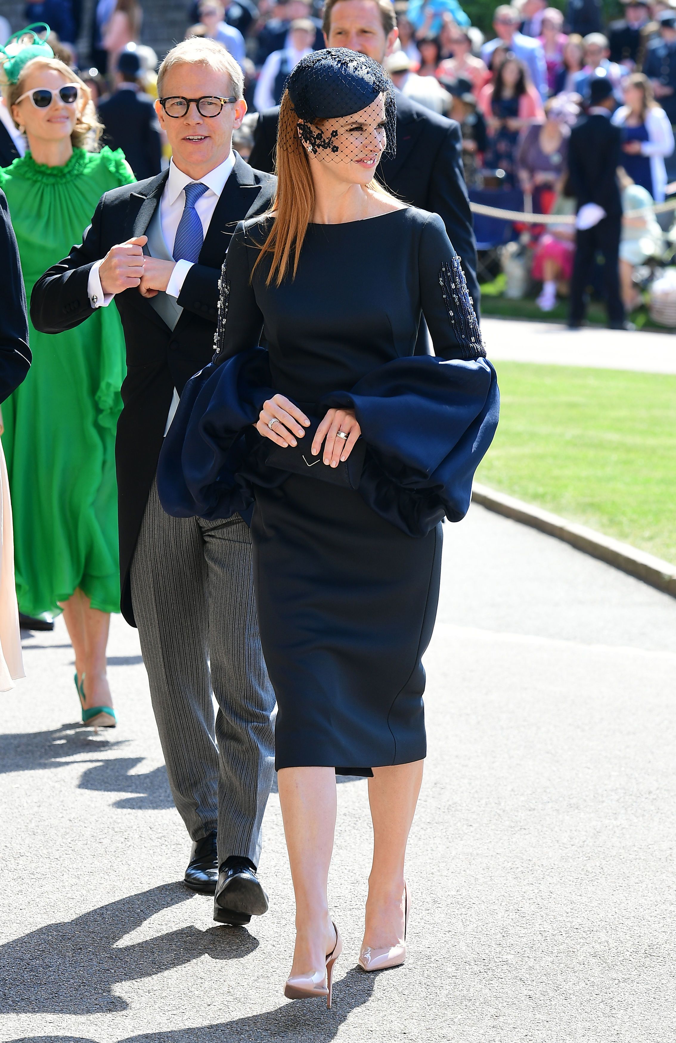 Suits Cast Members Patrick J Adams and Sarah Raffety Arrive At