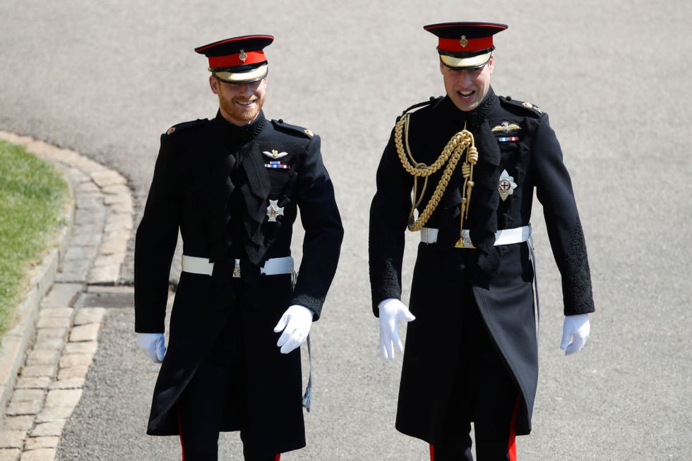 Prince Harry and Prince William Roll Up on the Royal Wedding Looking ...