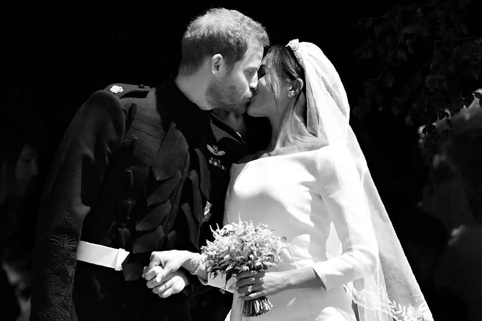 Photograph, Bride, Marriage, Black-and-white, Wedding dress, Monochrome photography, Ceremony, Wedding, Monochrome, Interaction, 