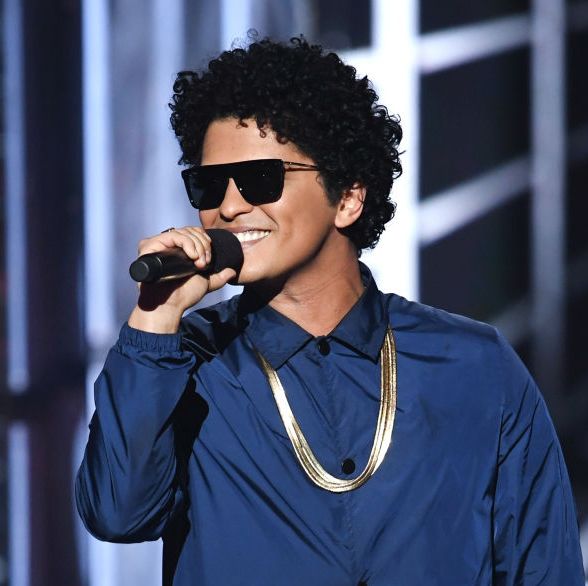 las vegas, nv   may 20  bruno mars speaks onstage during the 2018 billboard music awards at mgm grand garden arena on may 20, 2018 in las vegas, nevada  photo by kevin wintergetty images