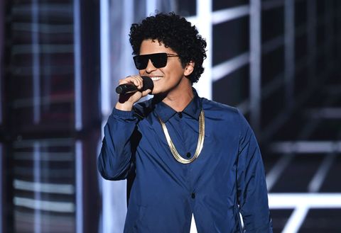 las vegas, nv   may 20  bruno mars speaks onstage during the 2018 billboard music awards at mgm grand garden arena on may 20, 2018 in las vegas, nevada  photo by kevin wintergetty images