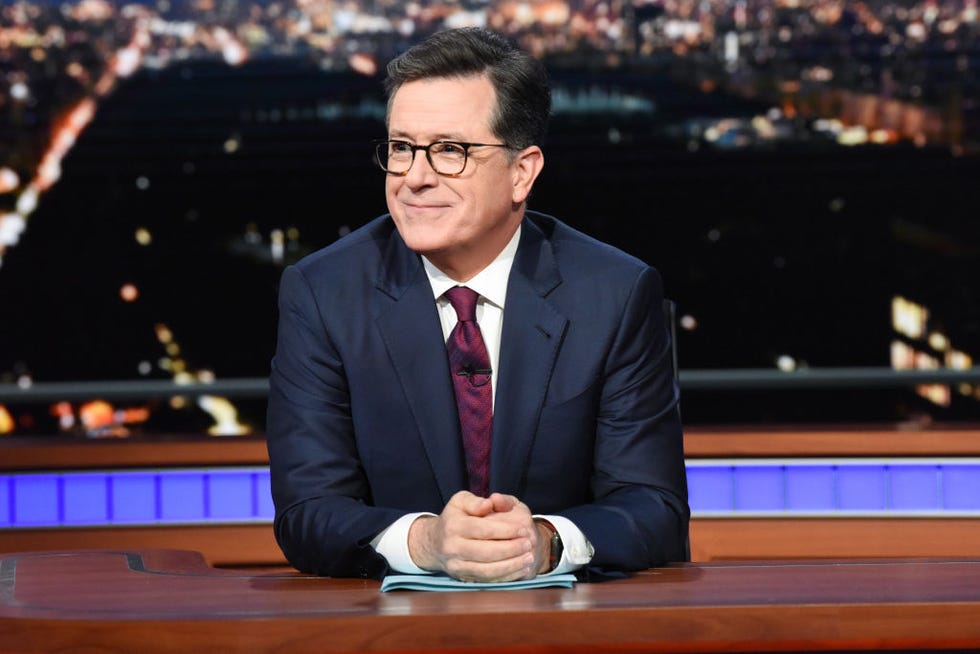 new york may 22: the late show with stephen colbert during tuesdays may 22, 2018 show. (photo by scott kowalchyk/cbs via getty images)