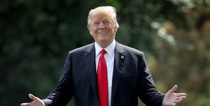 President Trump Departs White House For Nashville