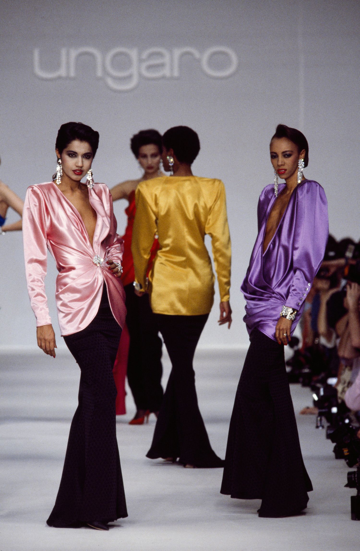 Paris fashion Week 1995 Emanuel Ungaro designs clothes influenced