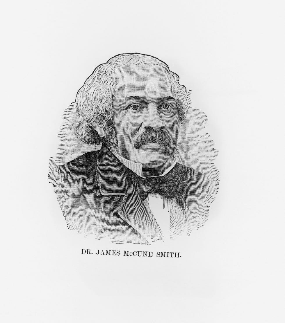 engraving head and shoulders portrait of dr james mccune smith abolitionist and emancipator circa 1860 photo by fotosearchgetty images