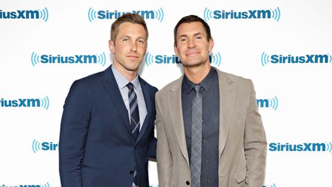 new york, ny   june 08  tv personalities gage edward and jeff lewis visit the siriusxm studios on june 8, 2018 in new york city  photo by cindy ordgetty images