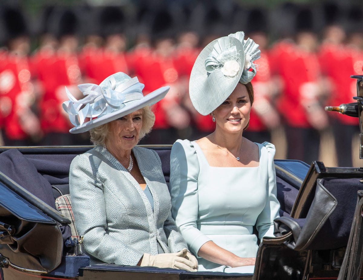 Kate Middleton Wears Blue Dress to Trooping the Colour - Duchess of ...