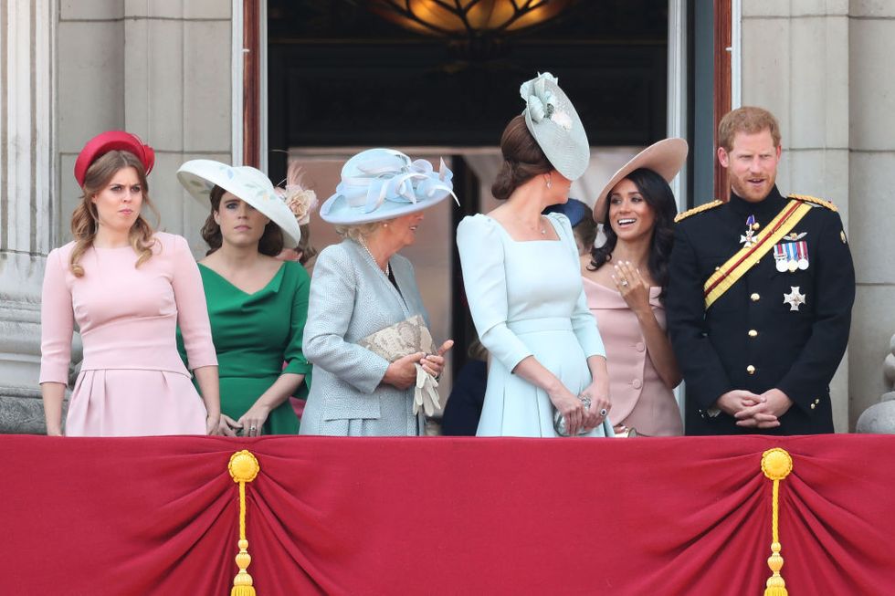 Meghan Markle and Kate Middleton at Trooping of the Colour 2018